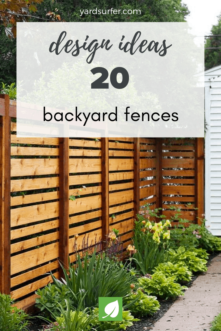 20 backyard fence design ideas